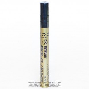 Marker floral Snowman GOLD GP auriu pentru panglici